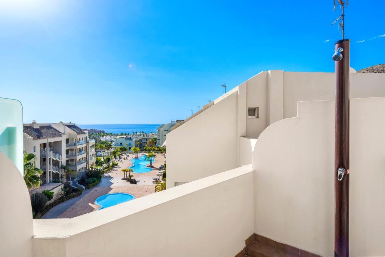 Luxurioese Duplex Ferienwohnung In Sehr Ruhiger Wohnanlage Mit Meerblick Palm-mar Exterior foto